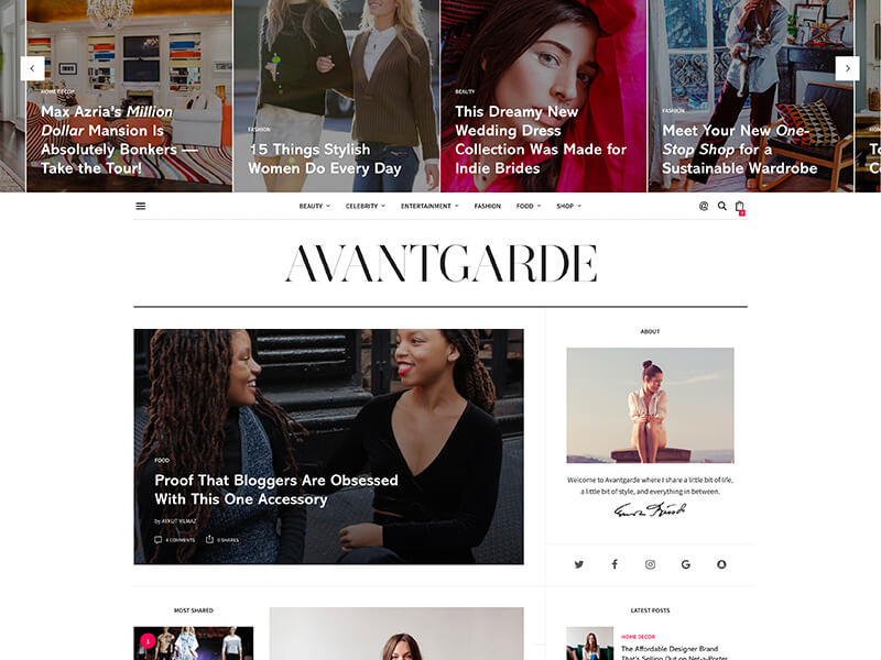 Magazine WordPress Theme - Avantgarde