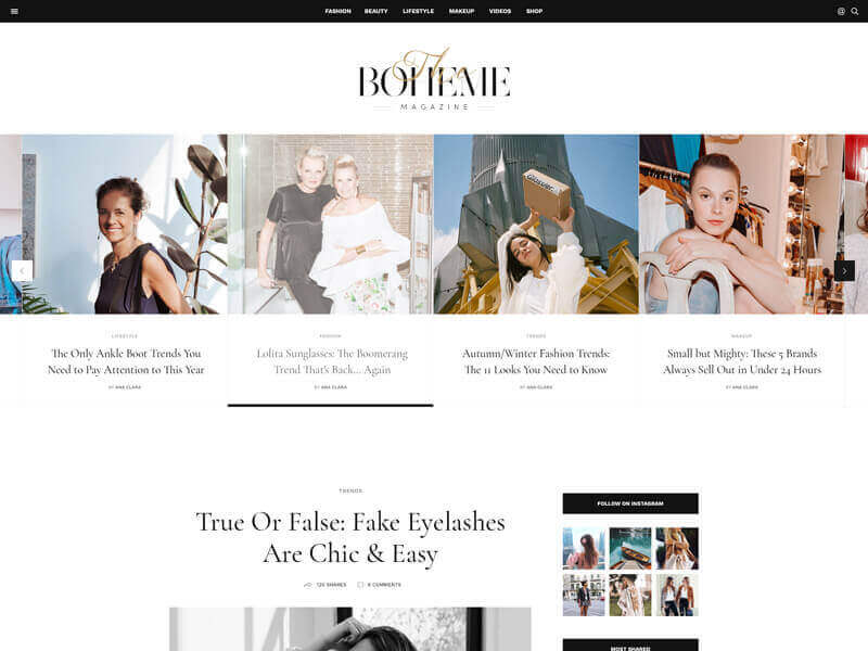 Magazine WordPress Theme - Boheme