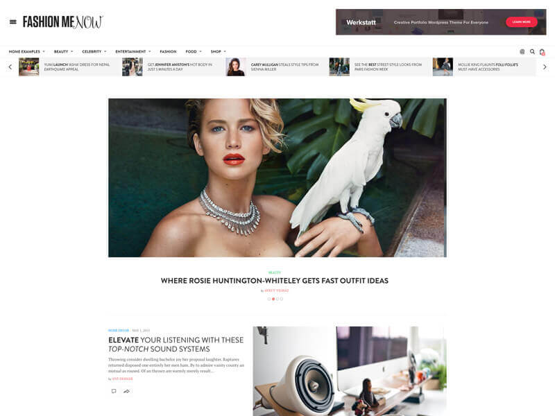 Magazine WordPress Theme - Fashion