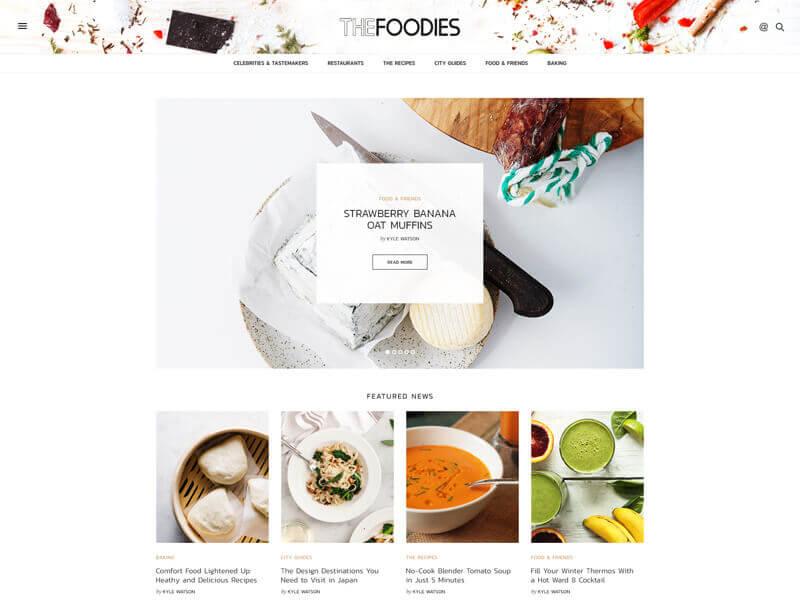 Magazine WordPress Theme - Food