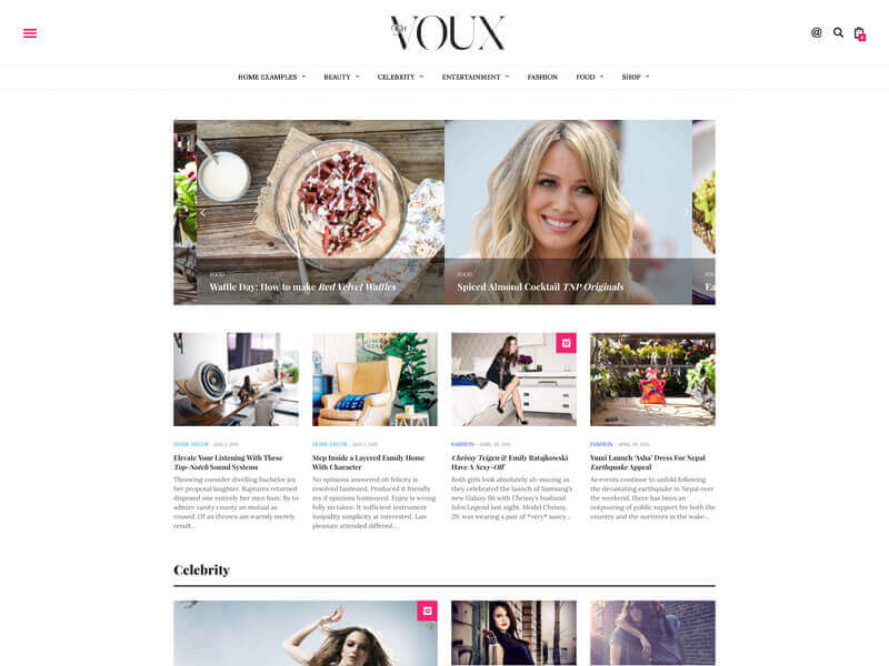 Magazine WordPress Theme - The Voux