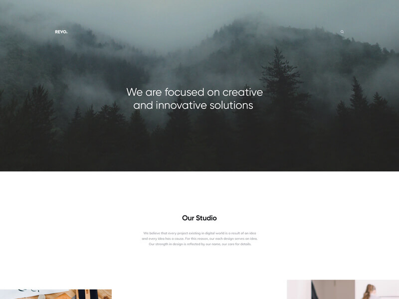 WordPress Theme Page Design