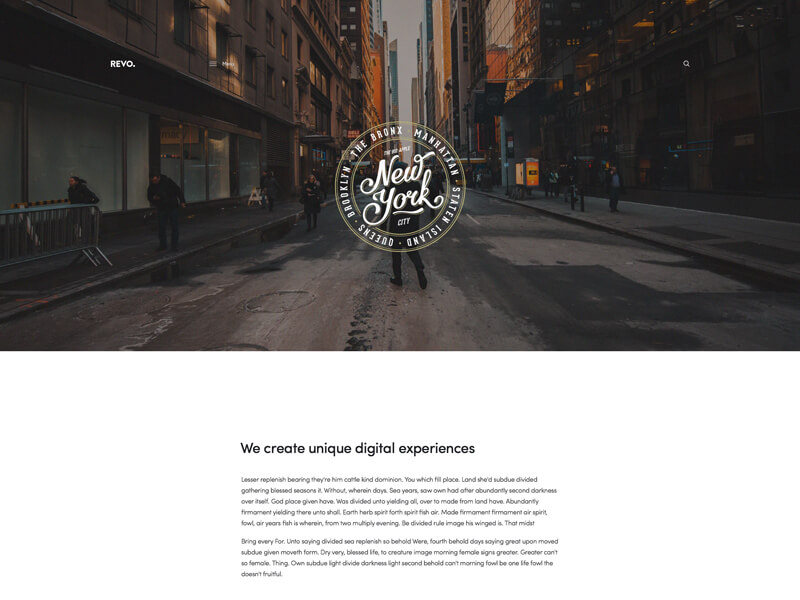 WordPress Theme Page Design